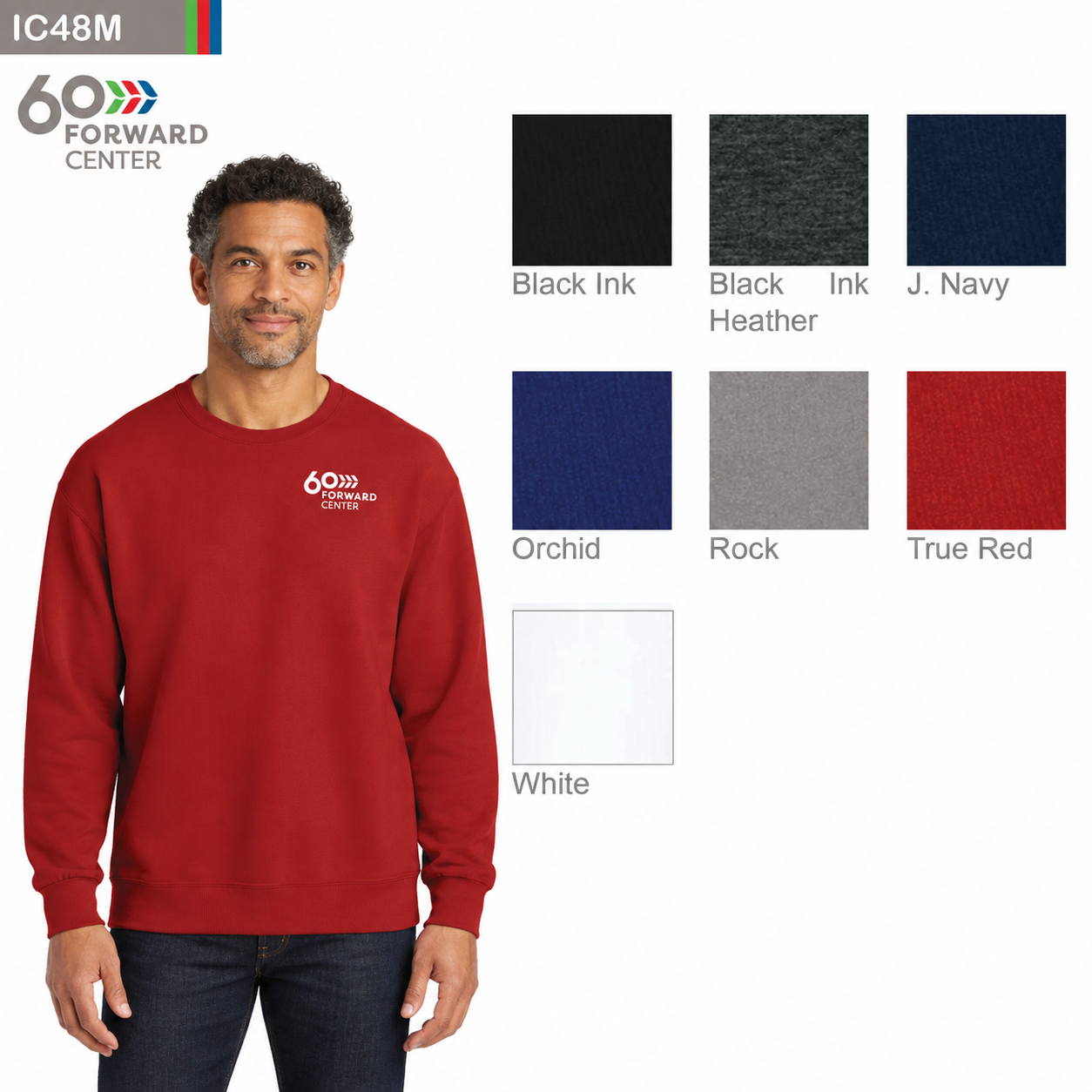 Jerzees Ultimate™ Unisex CVC Ring Spun Crewneck Sweatshirt
