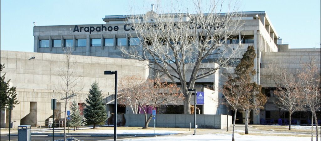 Arapahoe Community College main building, large and gray