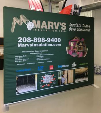 10 ft EZ Tube Fabric Trade Show Display