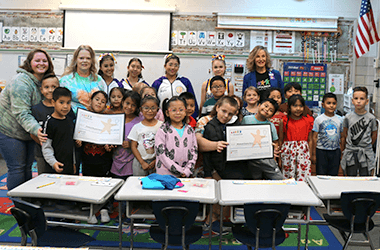 Classroom Grant Comes to Life Through Howard Sensory Stations