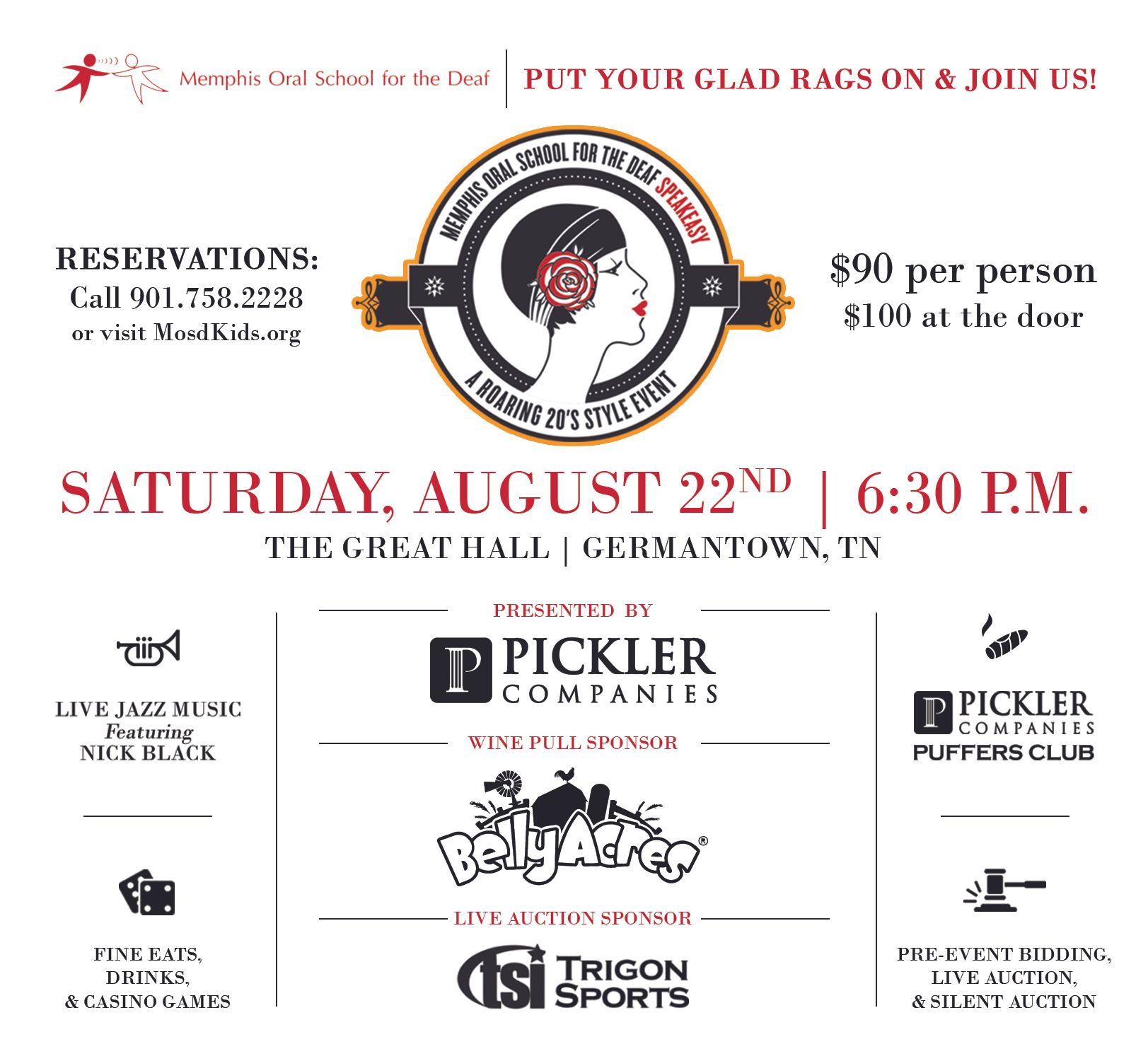 9th Annual SpeakEasy Gala presented by Pickler Companies