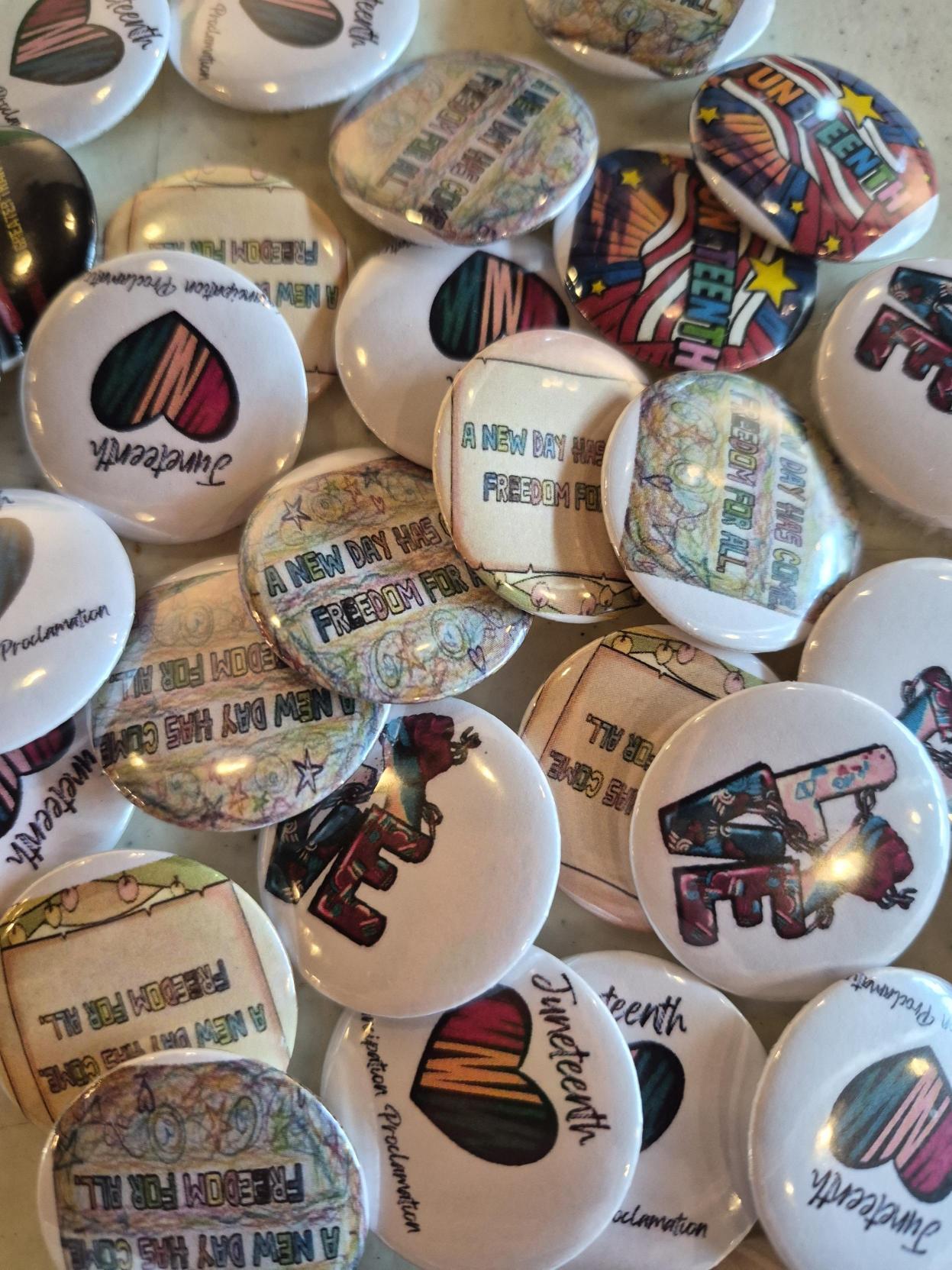 Juneteenth Buttons