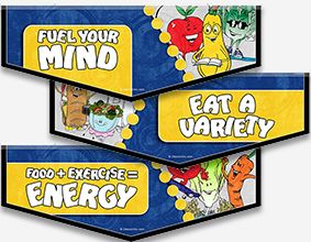 Nutrition Character Banners