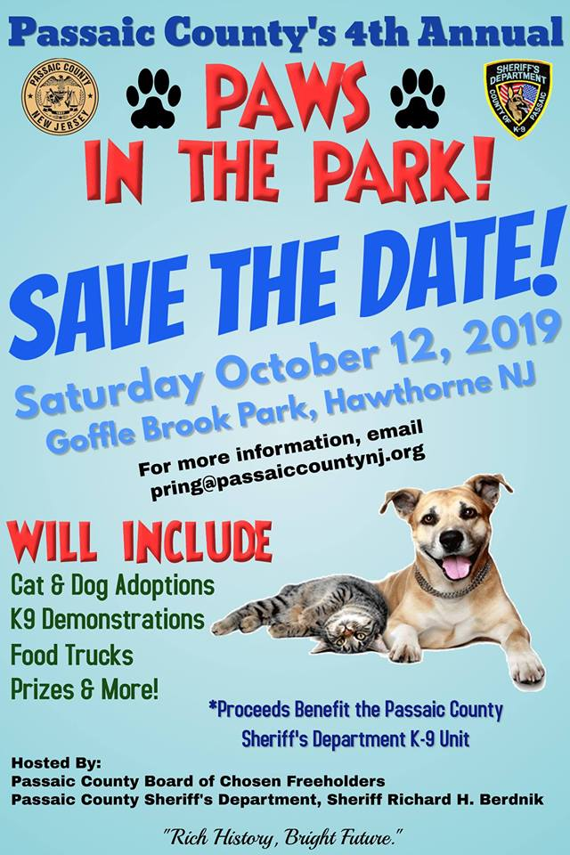 Passaic County's 4th Annual Paws In The Park!