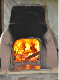 Clay oven.