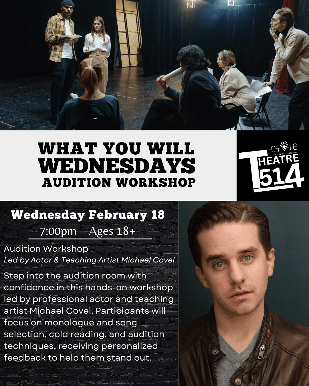 Audition Workshop Led By Michael Covel
