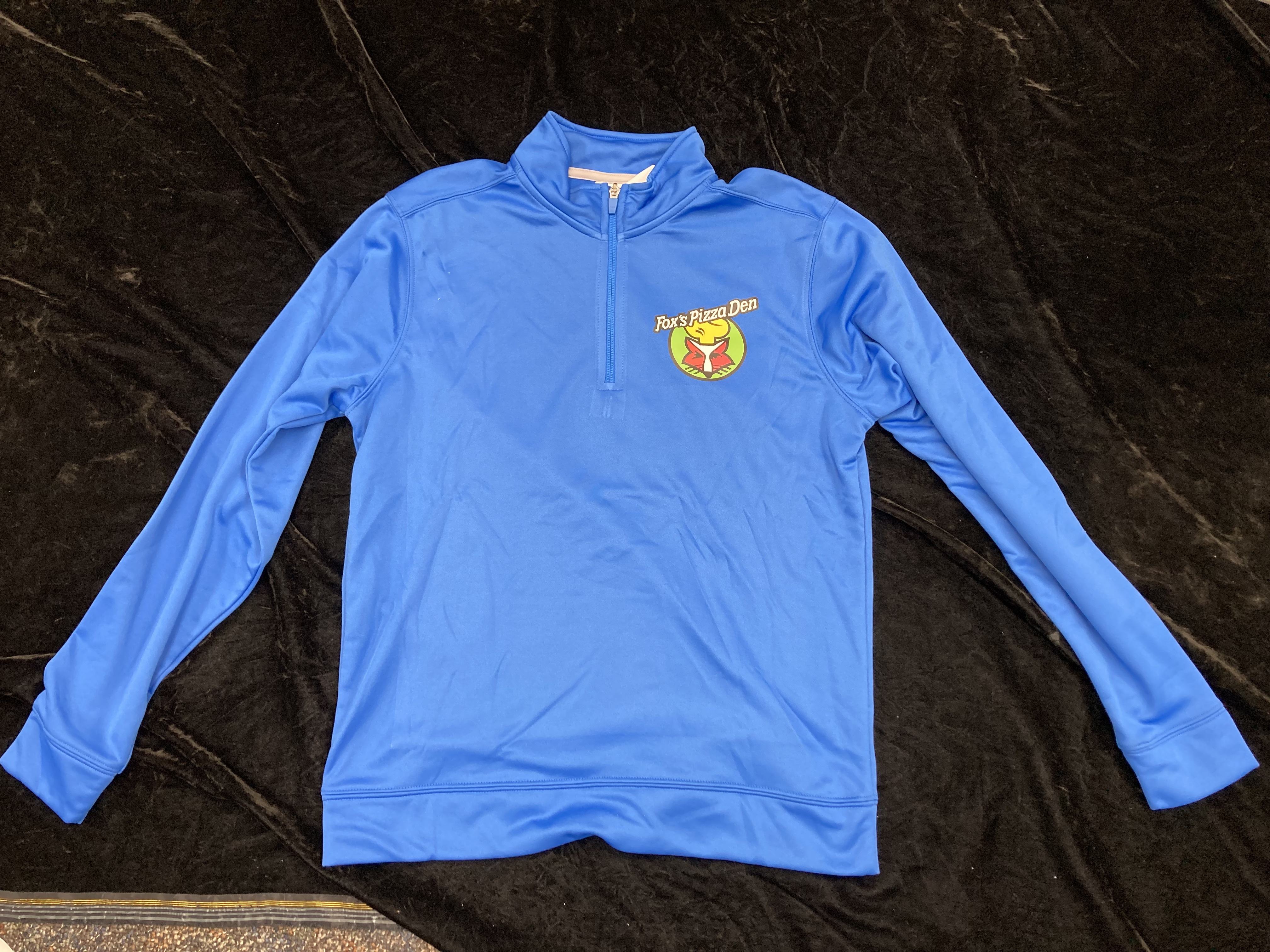 SALE Fox's Logo - Small Blue Quarter-Zip