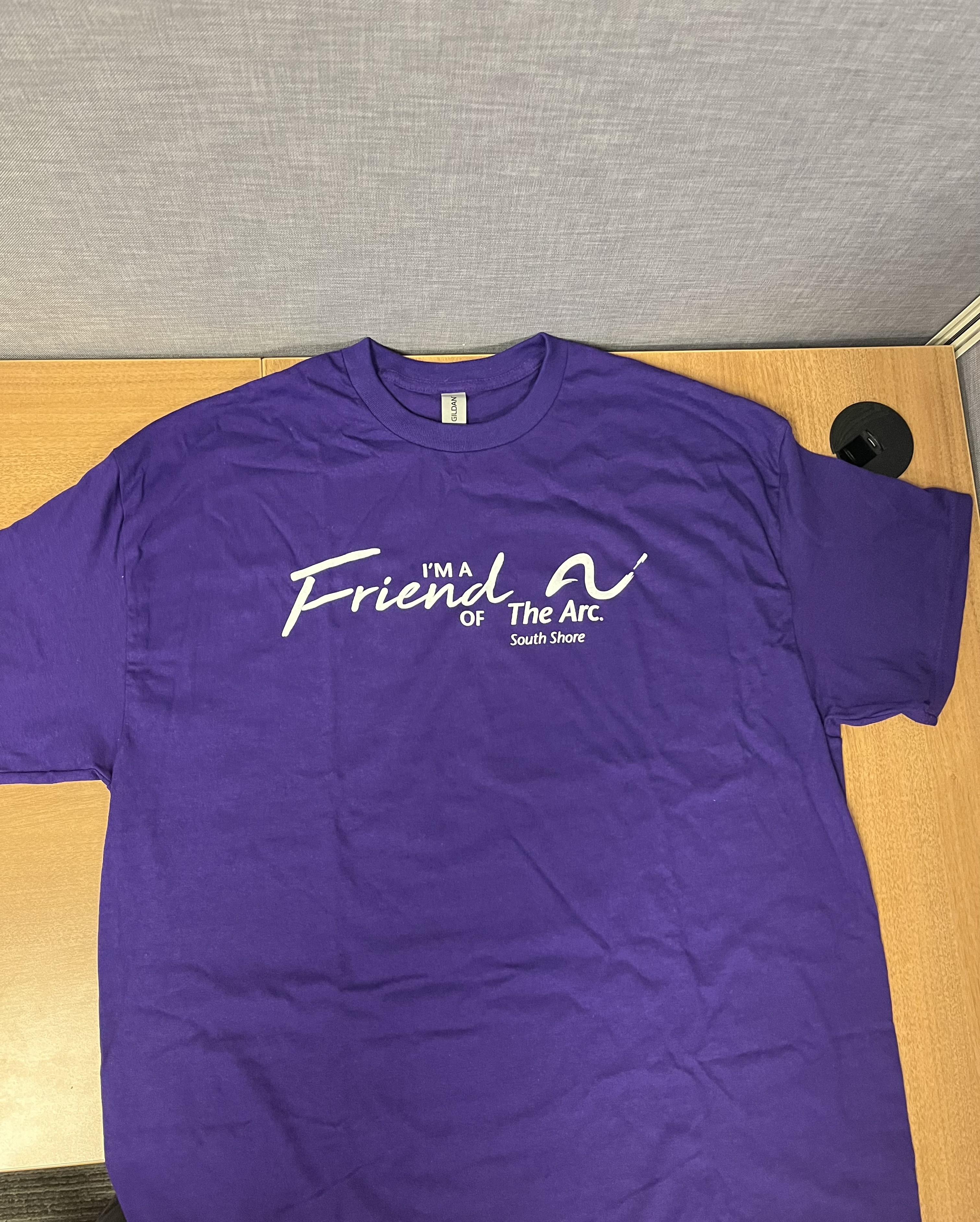 I'm a Friend of The Arc Purple T-shirt (short sleeve)