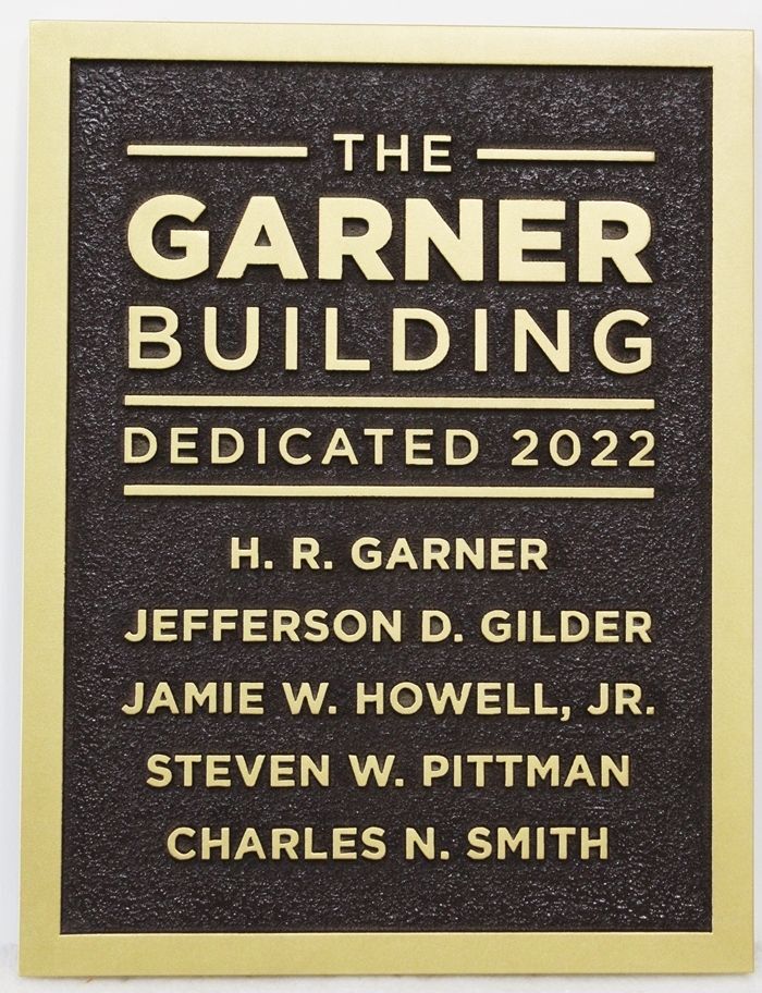 SA28873 - Carved Sign for "The Garner Building"