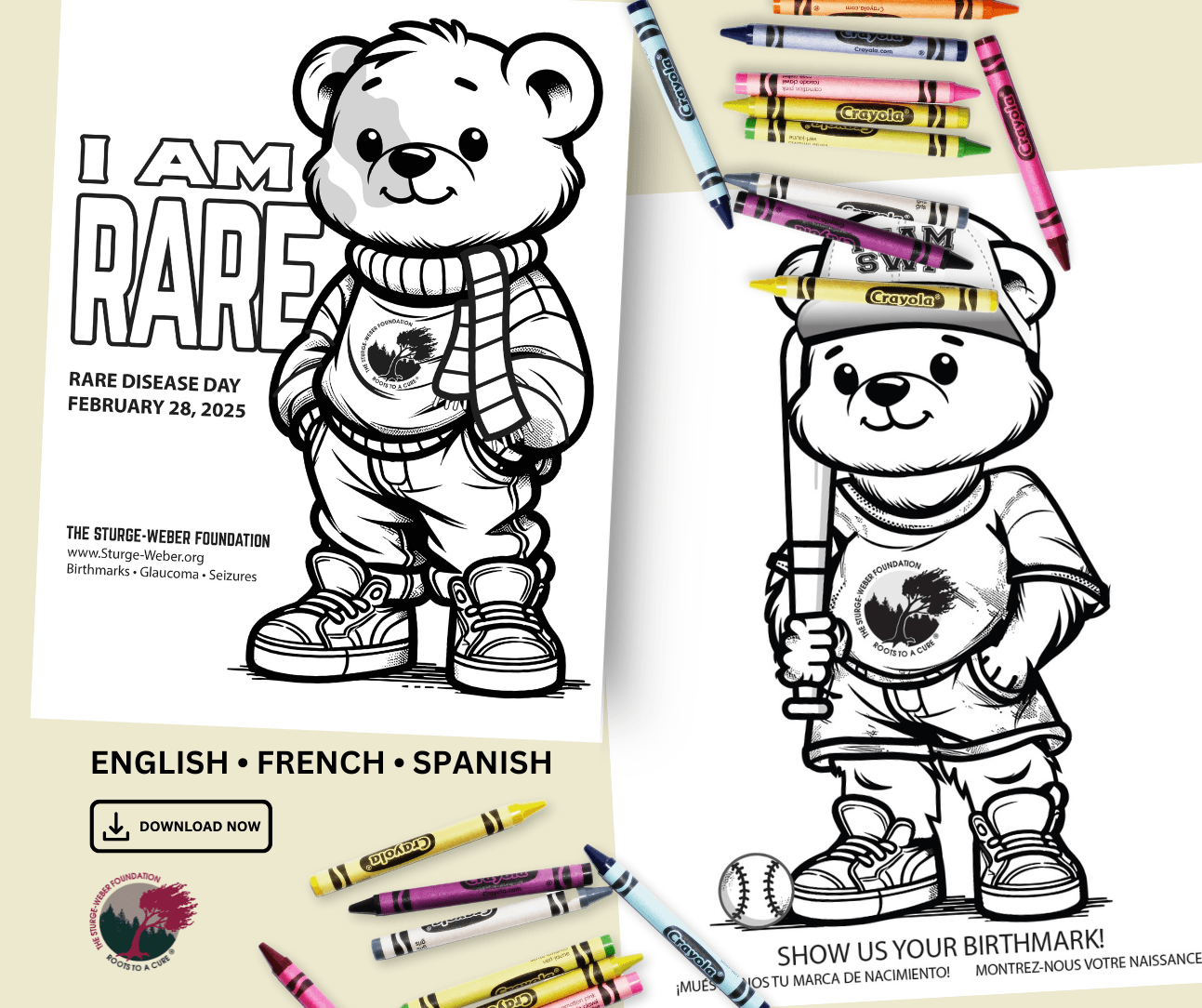 ENGLISH - Webster I am Rare Stripes Coloring Sheet  (Download Here)