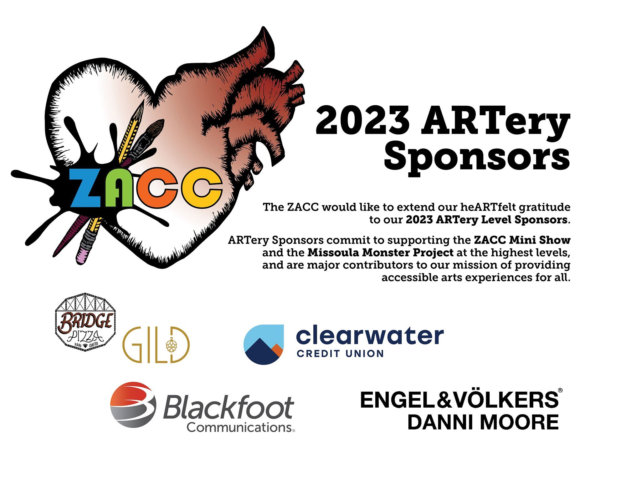 2023 ARTery Sponsors