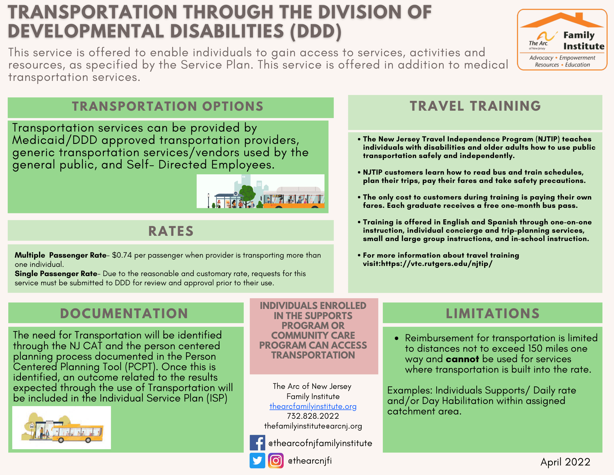 Transportation Through the Division of Developmental Disabilities (DDD)