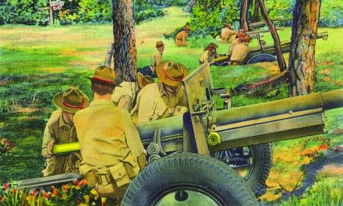 83rd Field Artillery postcard