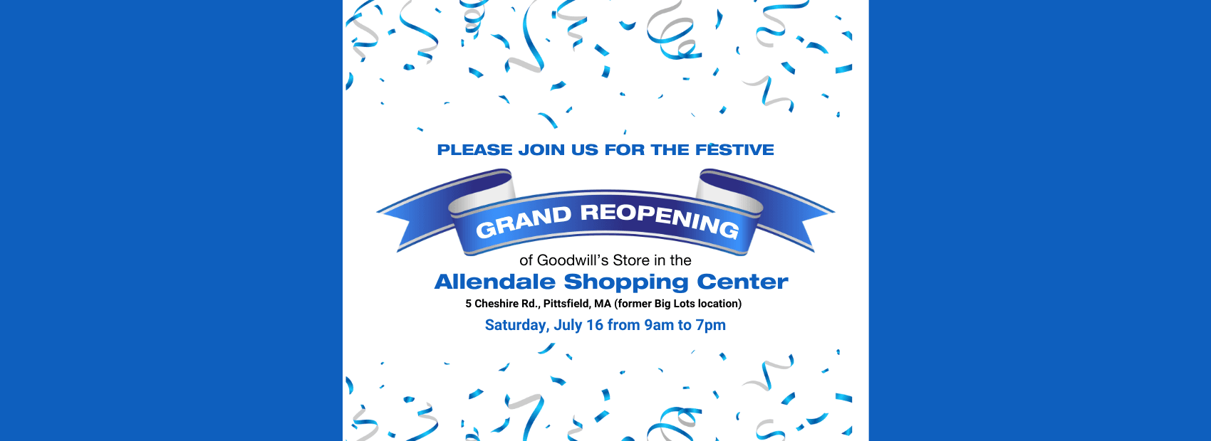 You're Invited To Our Festive Grand Reopening