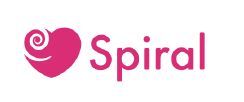 Spiral logo in pink