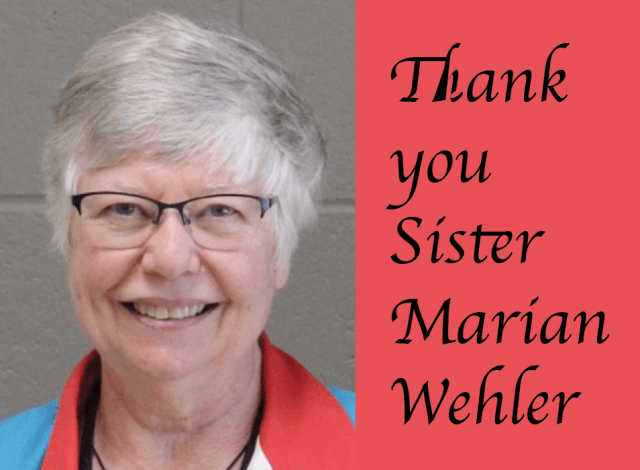 Thank you Sister Marian