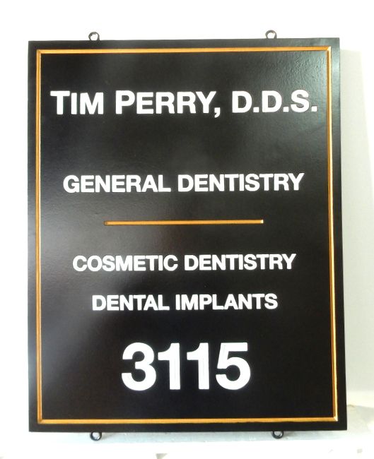 BA11588 - HDU Sign for General and Cosmetic Dentistry and Dental Implants