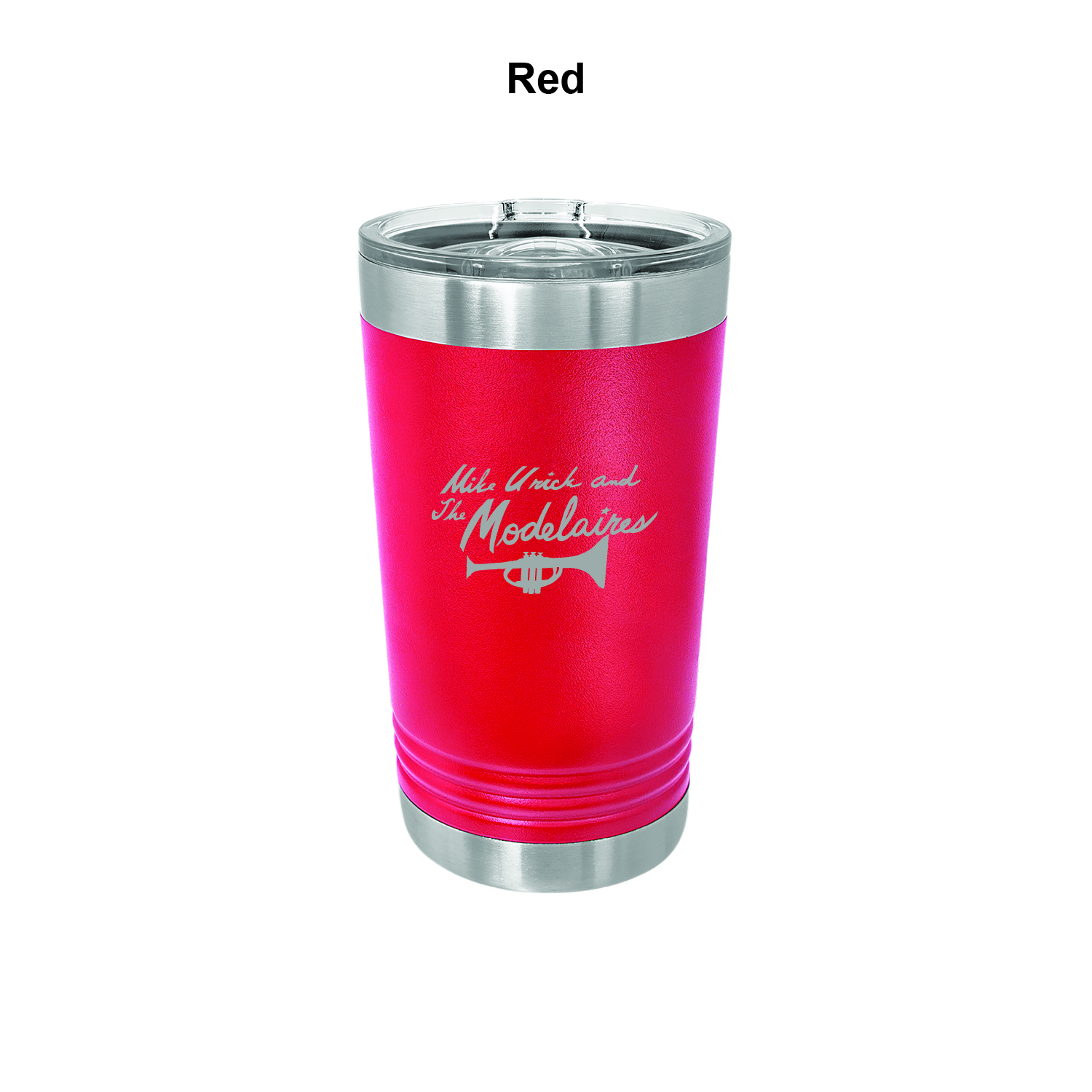 Red 16 oz. Polar Camel Pint with Slider Lid