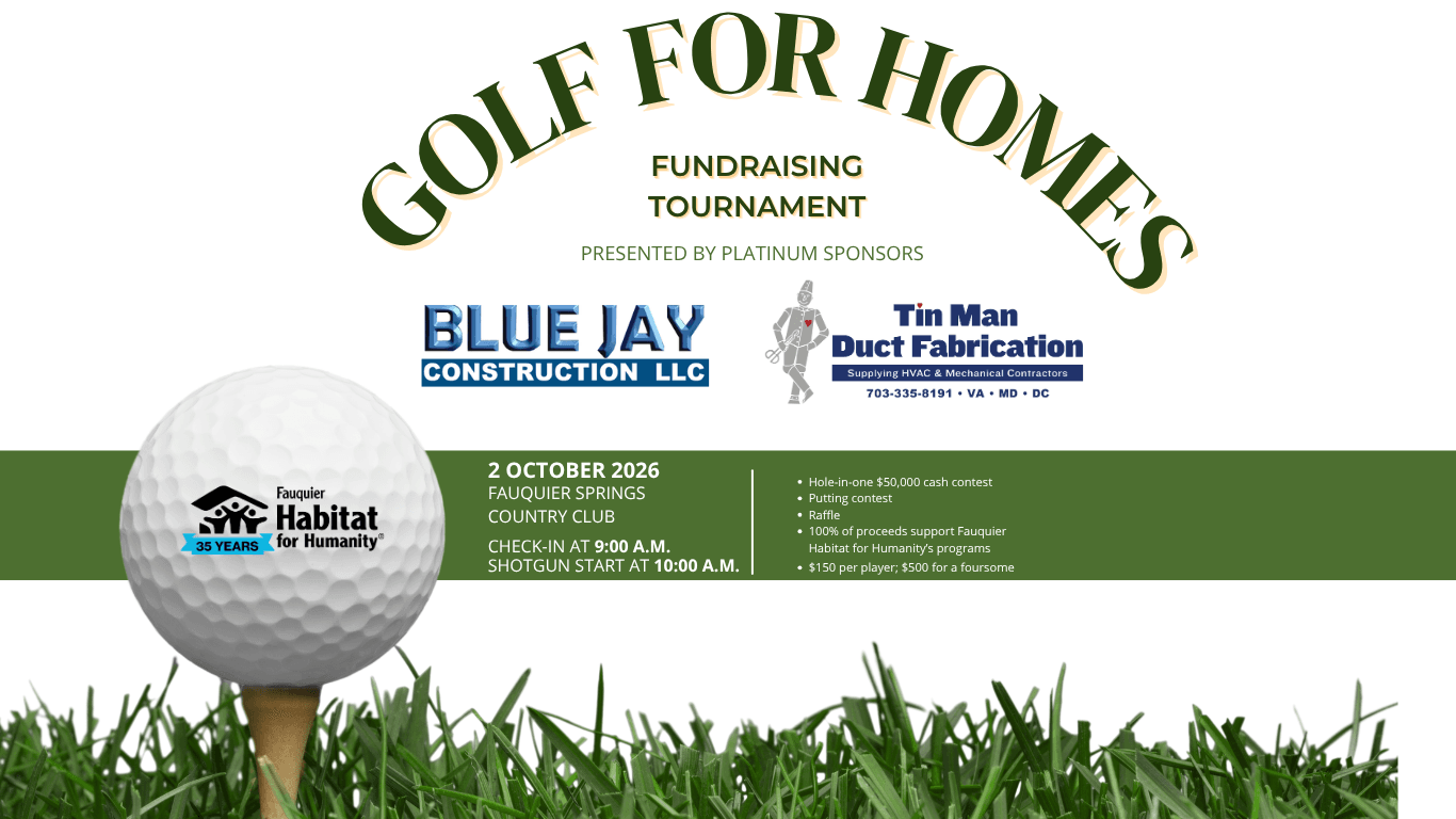 Golf for Homes 2026
