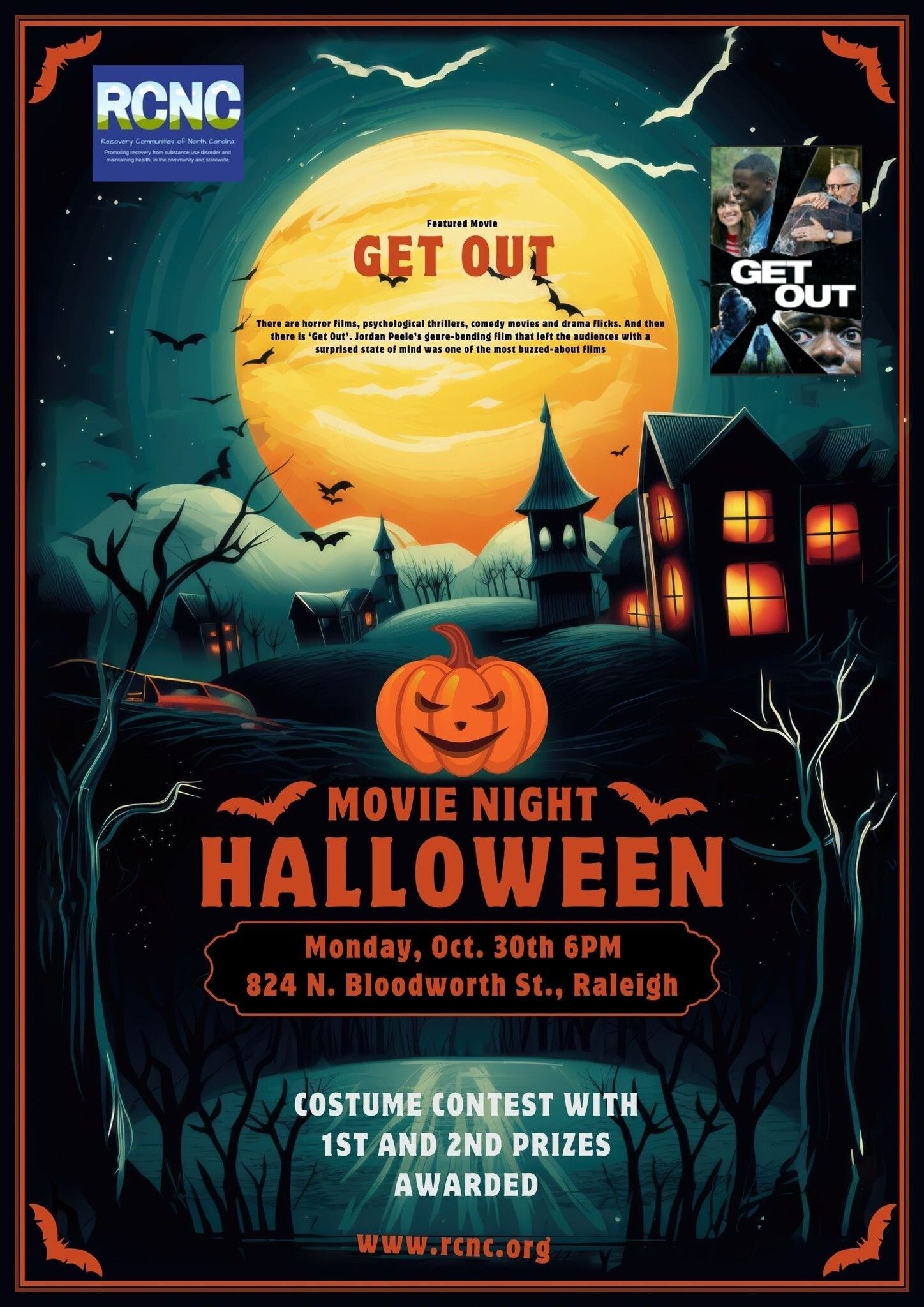 Get ready for a spooktacular Monday Movie night! October 30th at 6PM