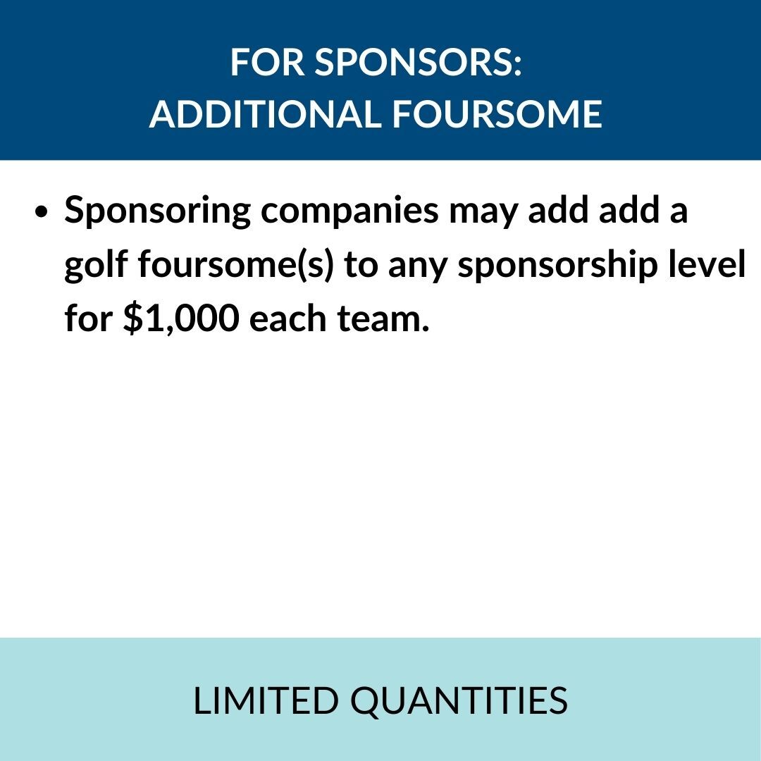 For Sponsors: Additional Foursome