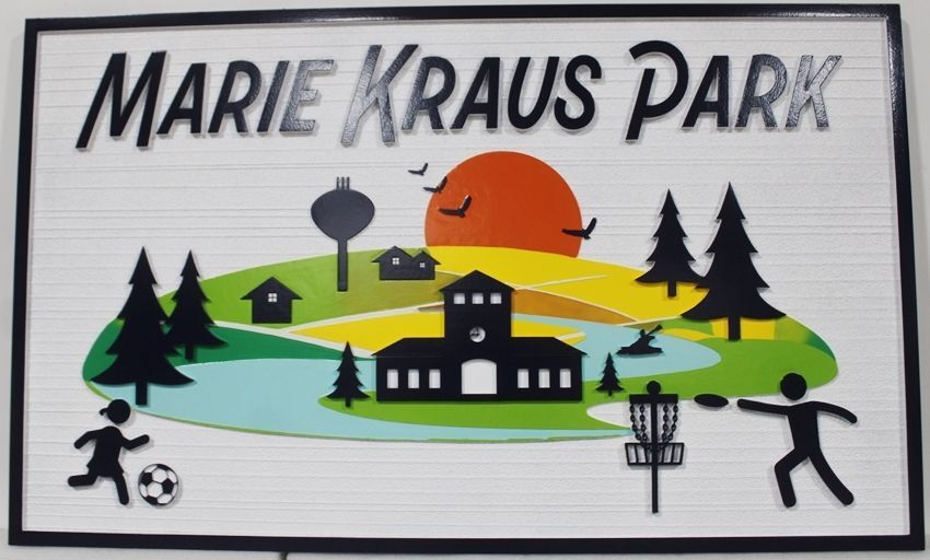 GA16507A - Carved and Sandblasted Sign for Marie Kraus Park