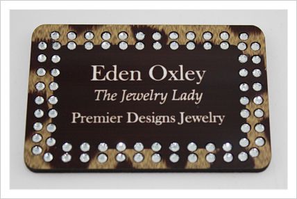 Leopard Double Row Bling