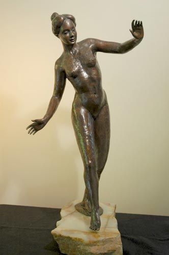 Dancer, Bronze, 30" x 11" x 21"