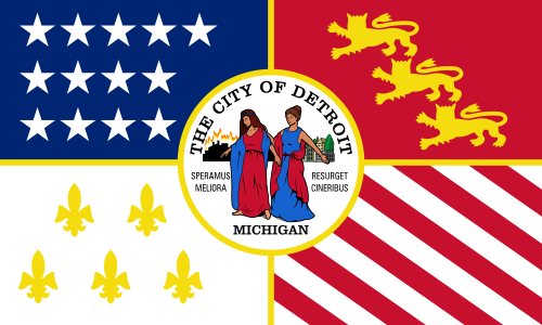 X33073 - Flag of the City of Detroit, Michigan