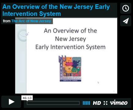 An Overview of the New Jersey Early Intervention System