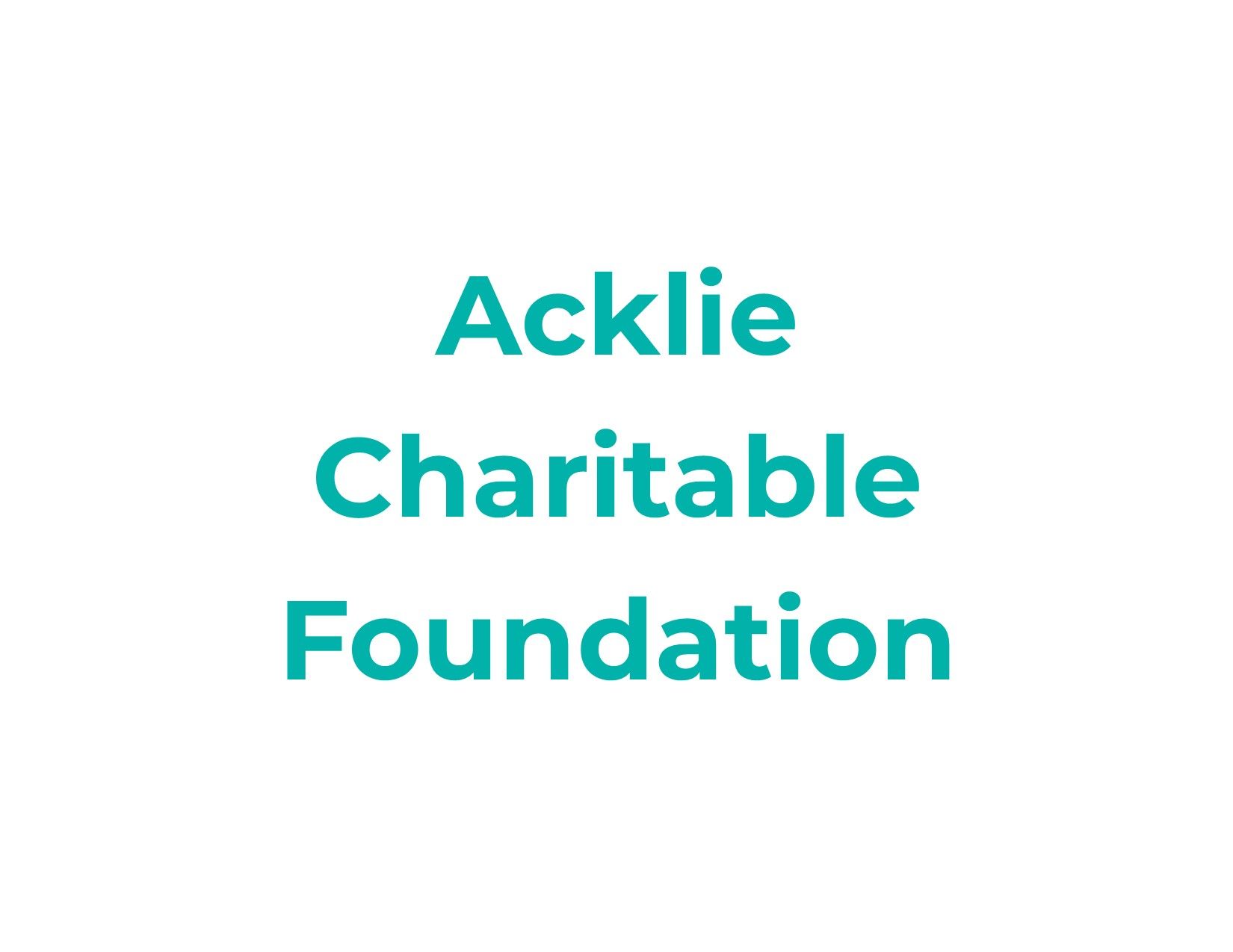 Acklie Charitable Foundation