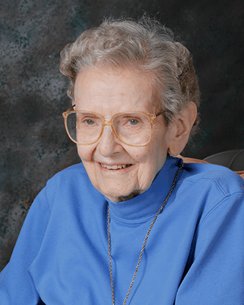 Headshot of Sister Mary Benedict Irish.