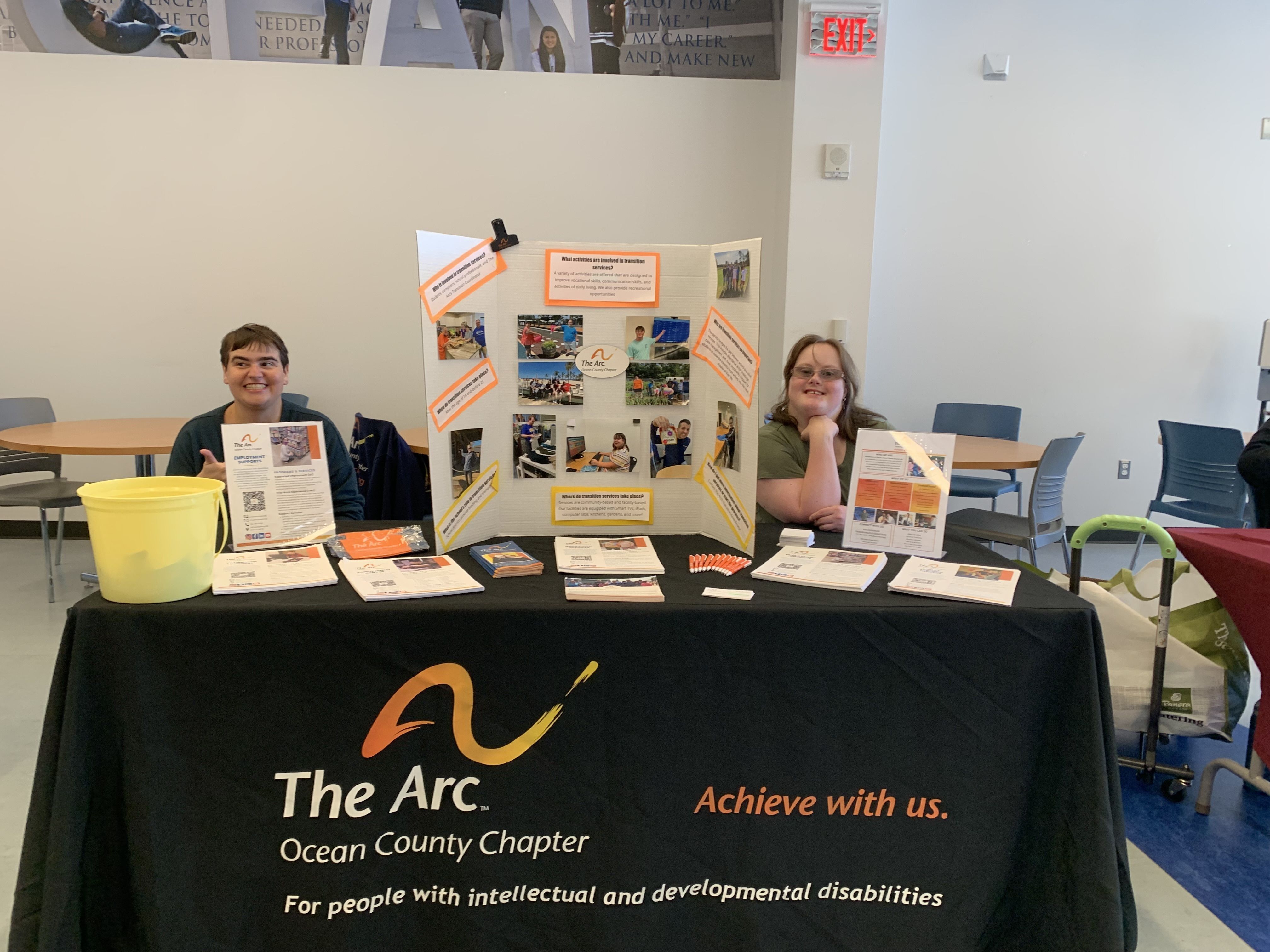 Noel and Annie at the OCC Disability Employment Job and Resource Fair