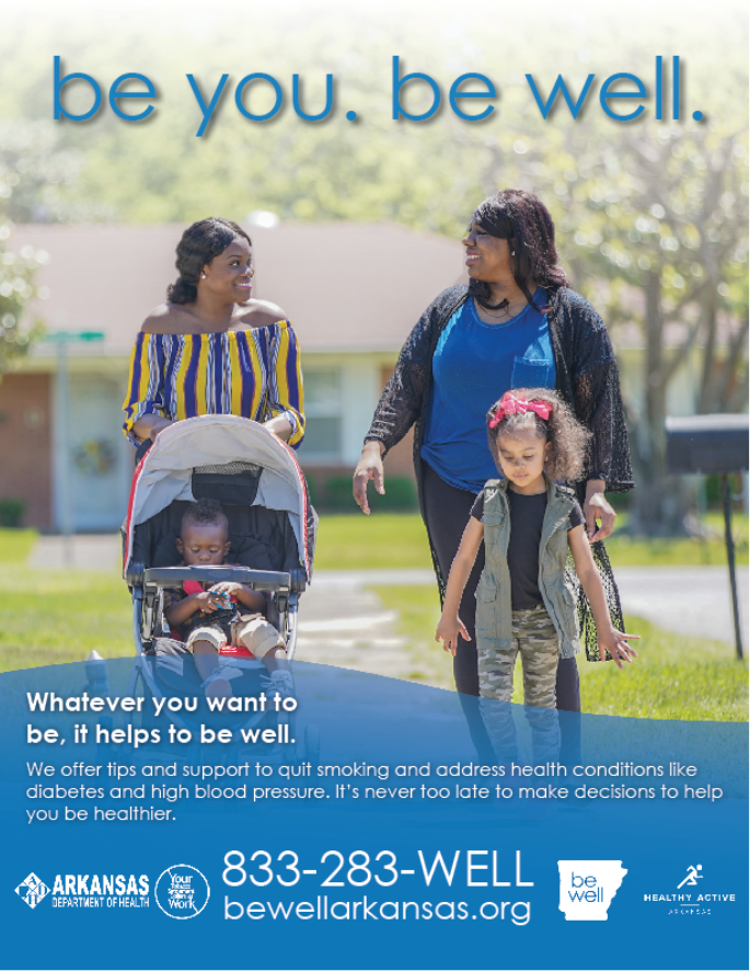Be Well Moms Walking Poster