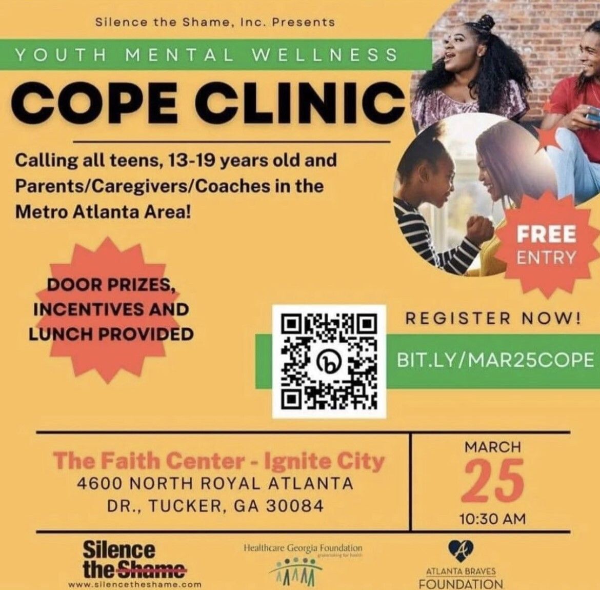 3/25th: Youth Mental Wellness Cope Clinic