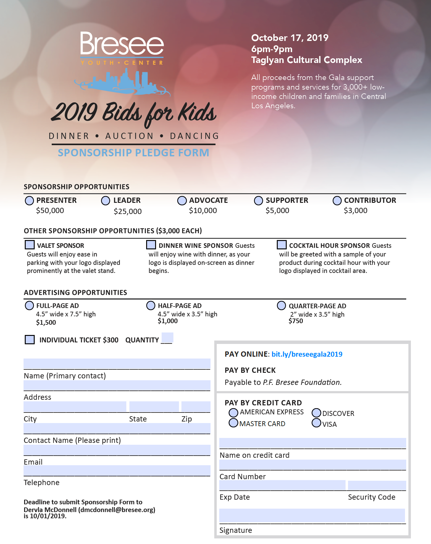 Sponsorship Form