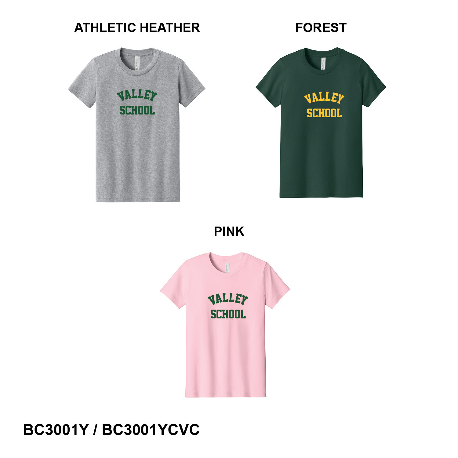 COLLEGIATE LOGO - BELLA+CANVAS® Youth Jersey Short Sleeve Tee