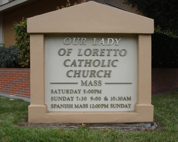 Church monument sign