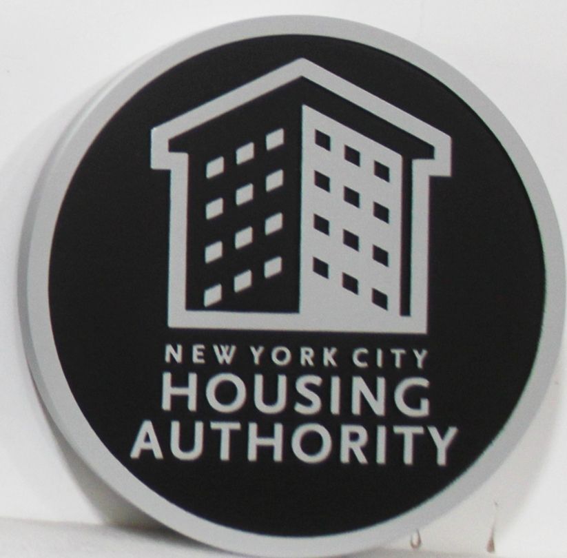 DP-1770 - Carved 2,5-D Multi-Level Plaque of the Seal of the New York City Housing Authority