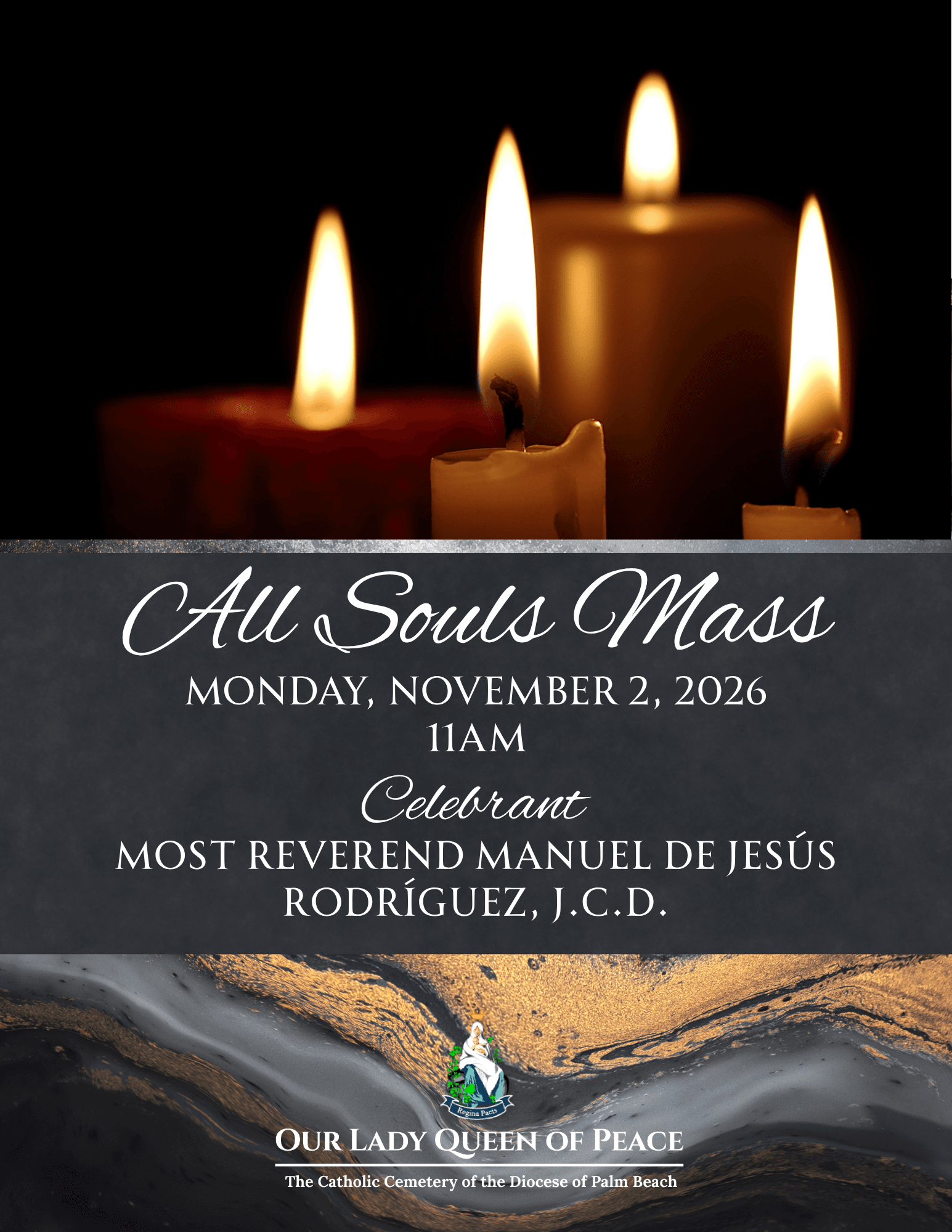 candles for all souls day mass