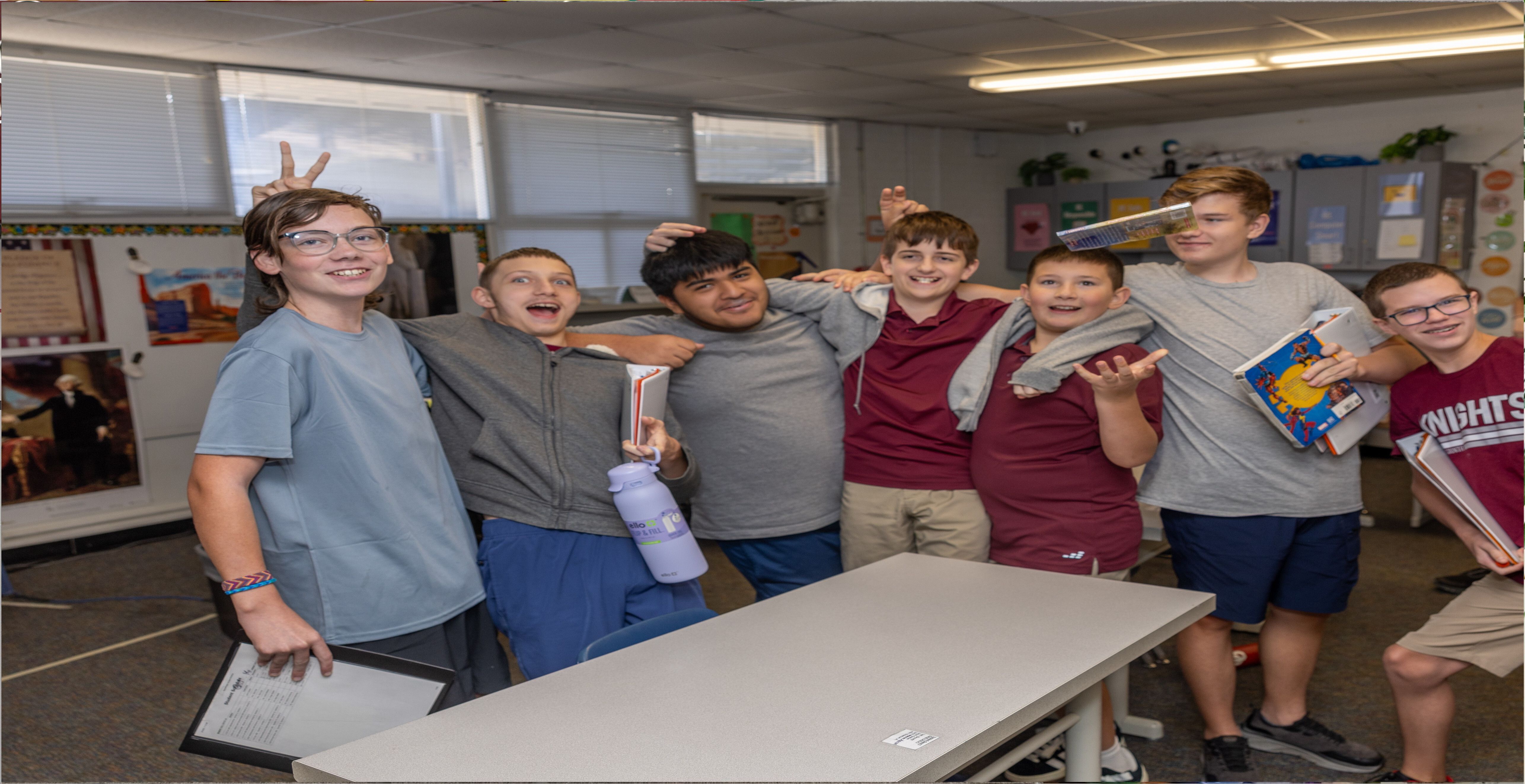 Students posing for a picture