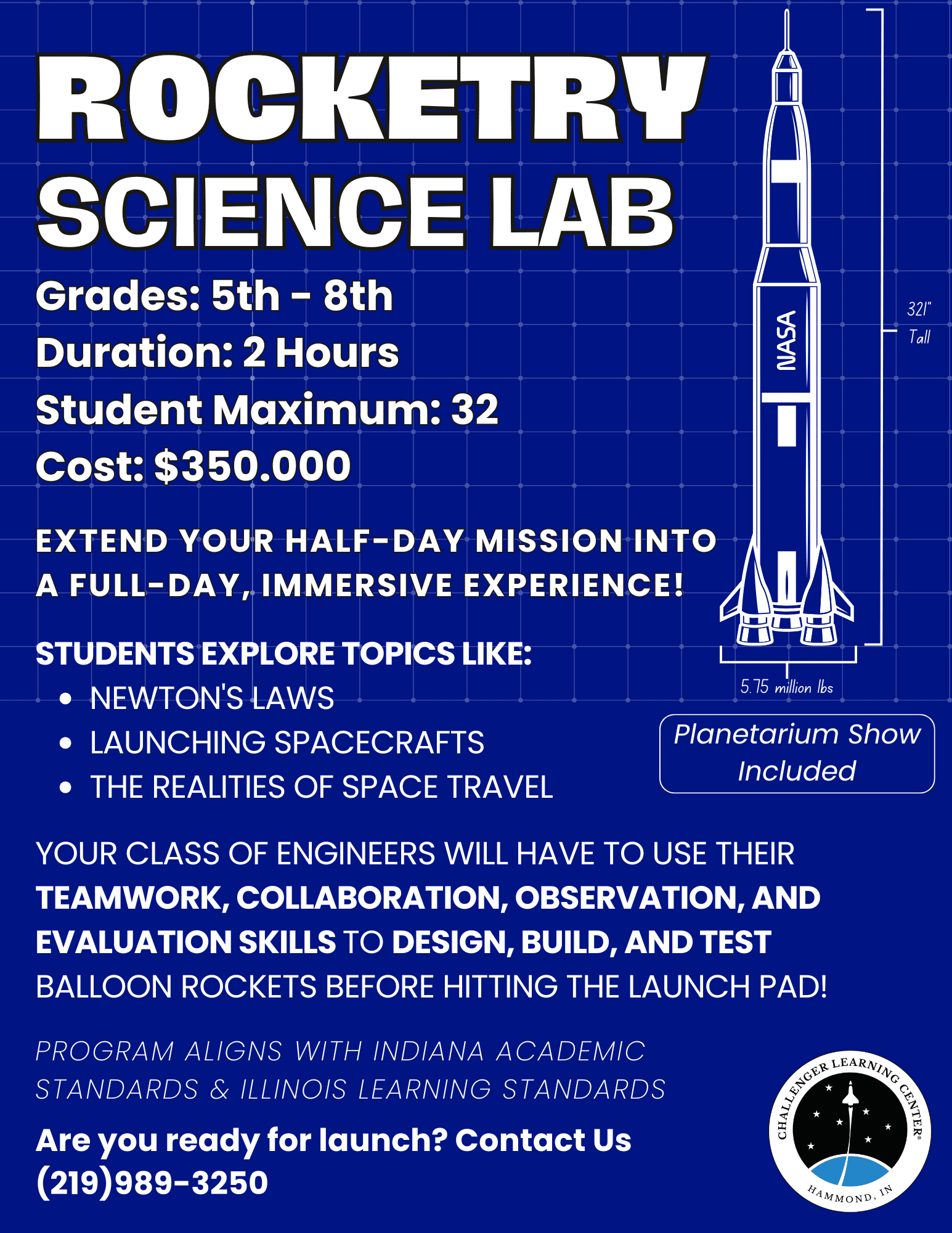 Rocketry  Lab (Grades 5 - 8)