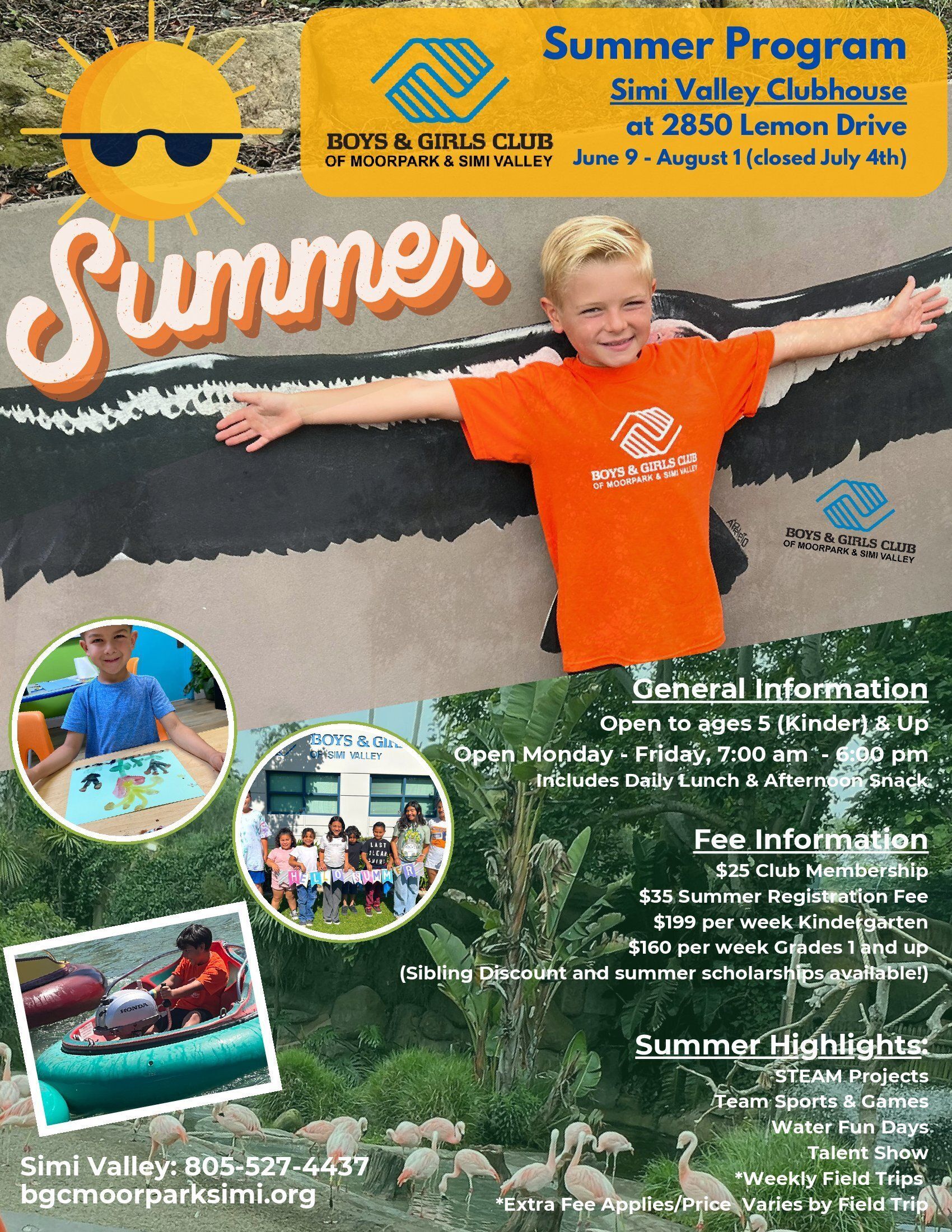 Simi Clubhouse 2025 Summer Flyer