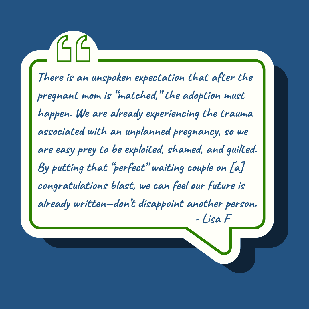 Ethics in Adoption:  Public Matching Announcements