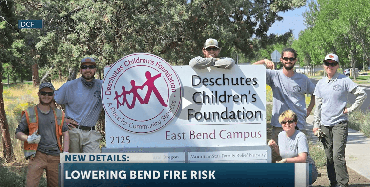 Deschutes Children's Foundation, Heart of Oregon Corps partner to reduce fire risk at East Bend Campus
