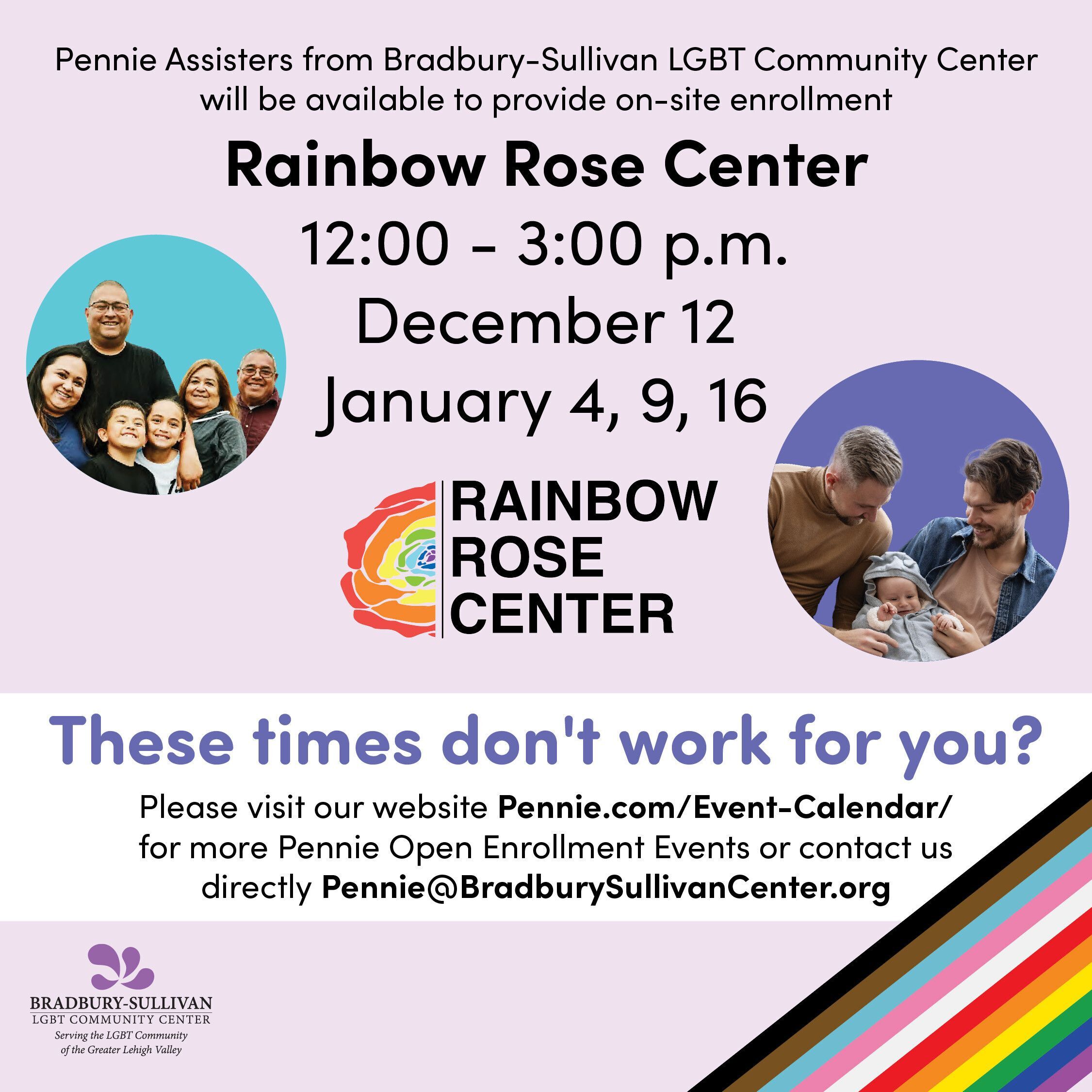 Pennie Enrollment Assistance at the Rainbow Rose Center!