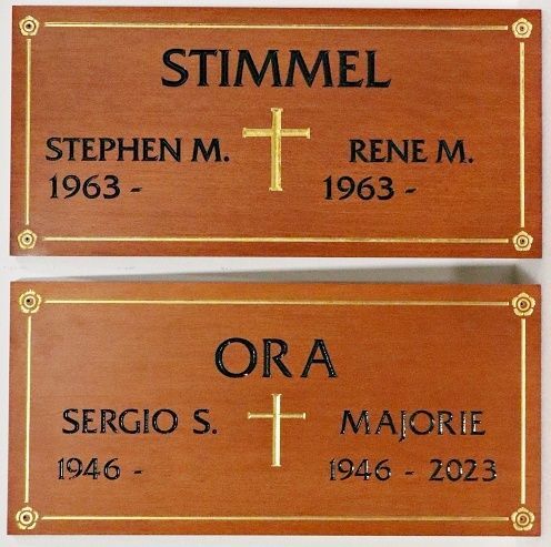 GC16617 - Carved and Sandblasted Memorial Plaques