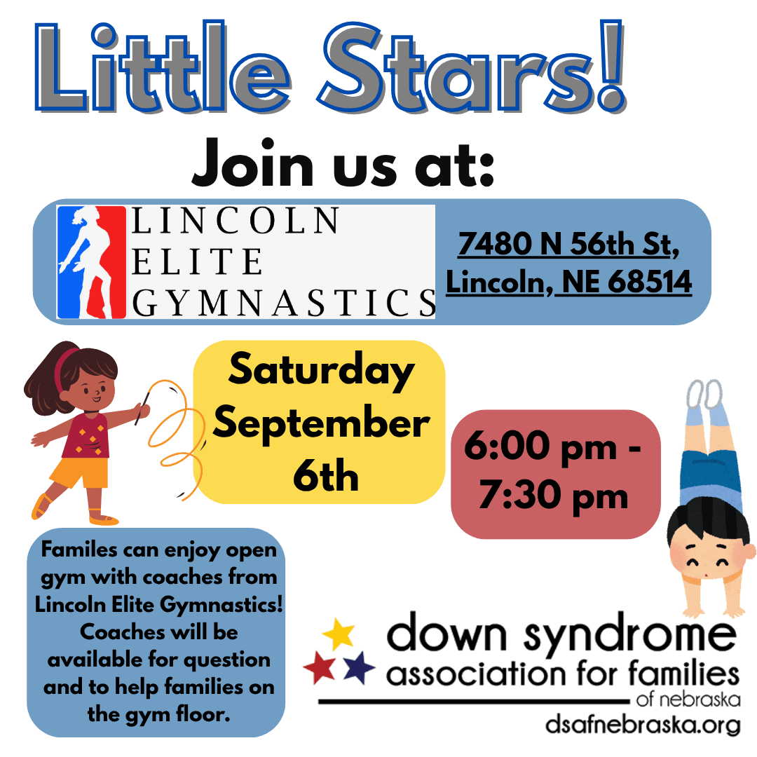 Lil Stars event at Lincoln Elite Gymnastics: designed for our youngest age group and their families to connect, play, and develop age-appropriate skills