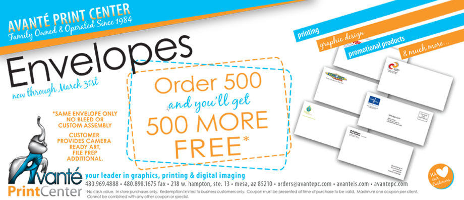 Envelopes on Sale!