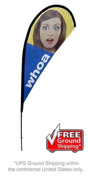 Tear Drop Banner Stand - Small Single Sided
